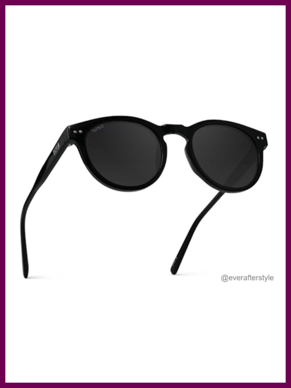 WearMe Pro Women's Polarized Round Sunglasses UV400 Acetate Frame